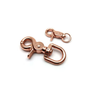 zinc alloy round eye swivel snap hook – custom bag hardware & luggage clip