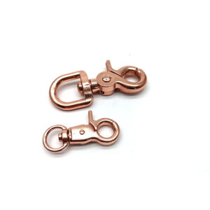 zinc alloy round eye swivel snap hook – custom bag hardware & luggage clip