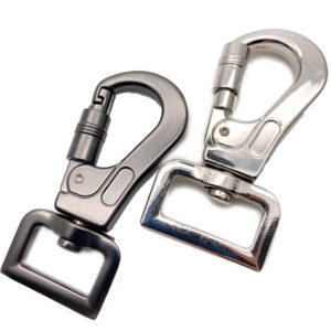 high quality 20mm gunmetal swivel carabiner snap hook for dog leash