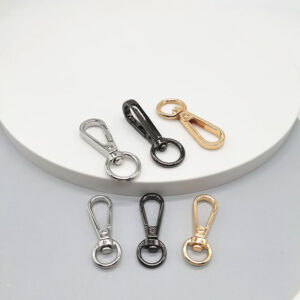 zinc alloy rotating carabiner hook bag key clip